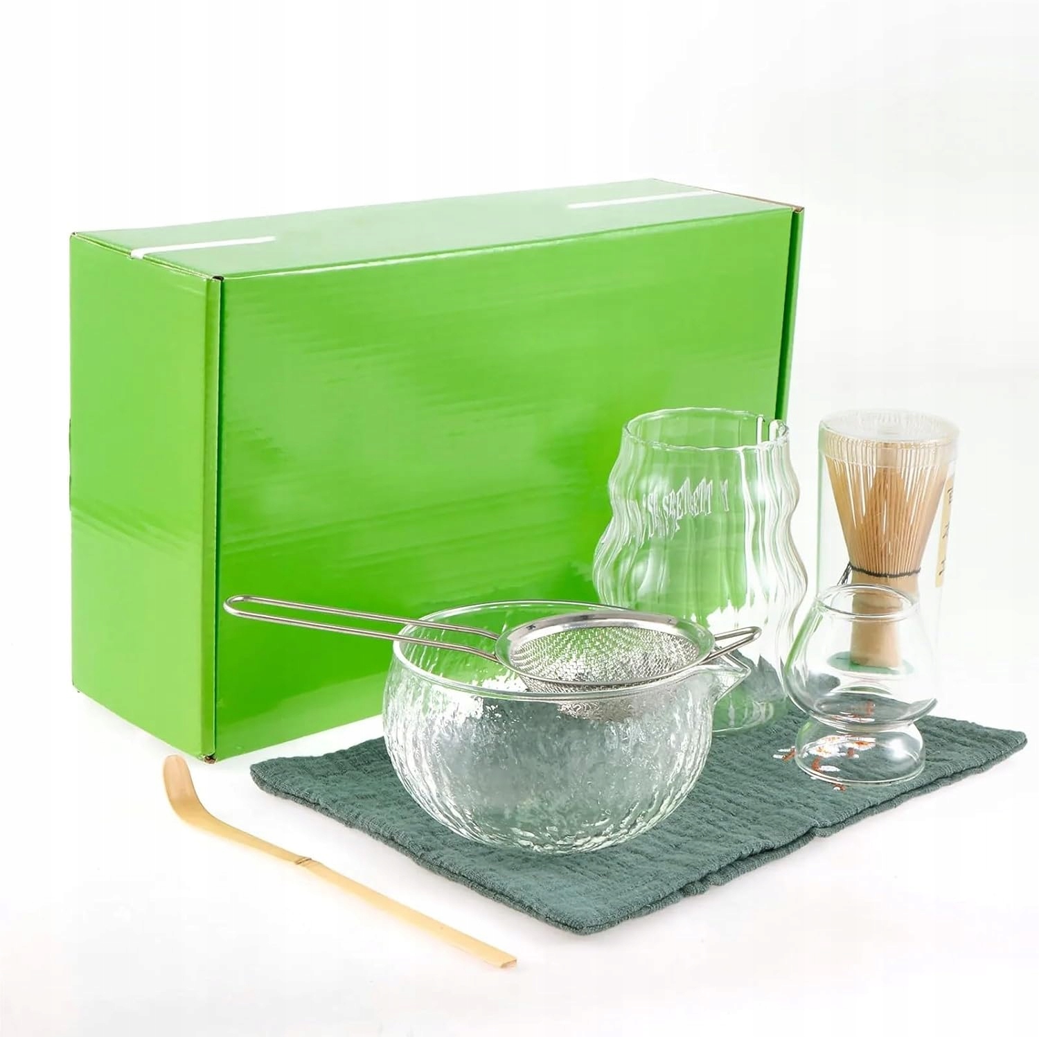 Levně Nekit Bambusový Dárková Sada Na Čaj Matchy Japonské Chashaku sklo