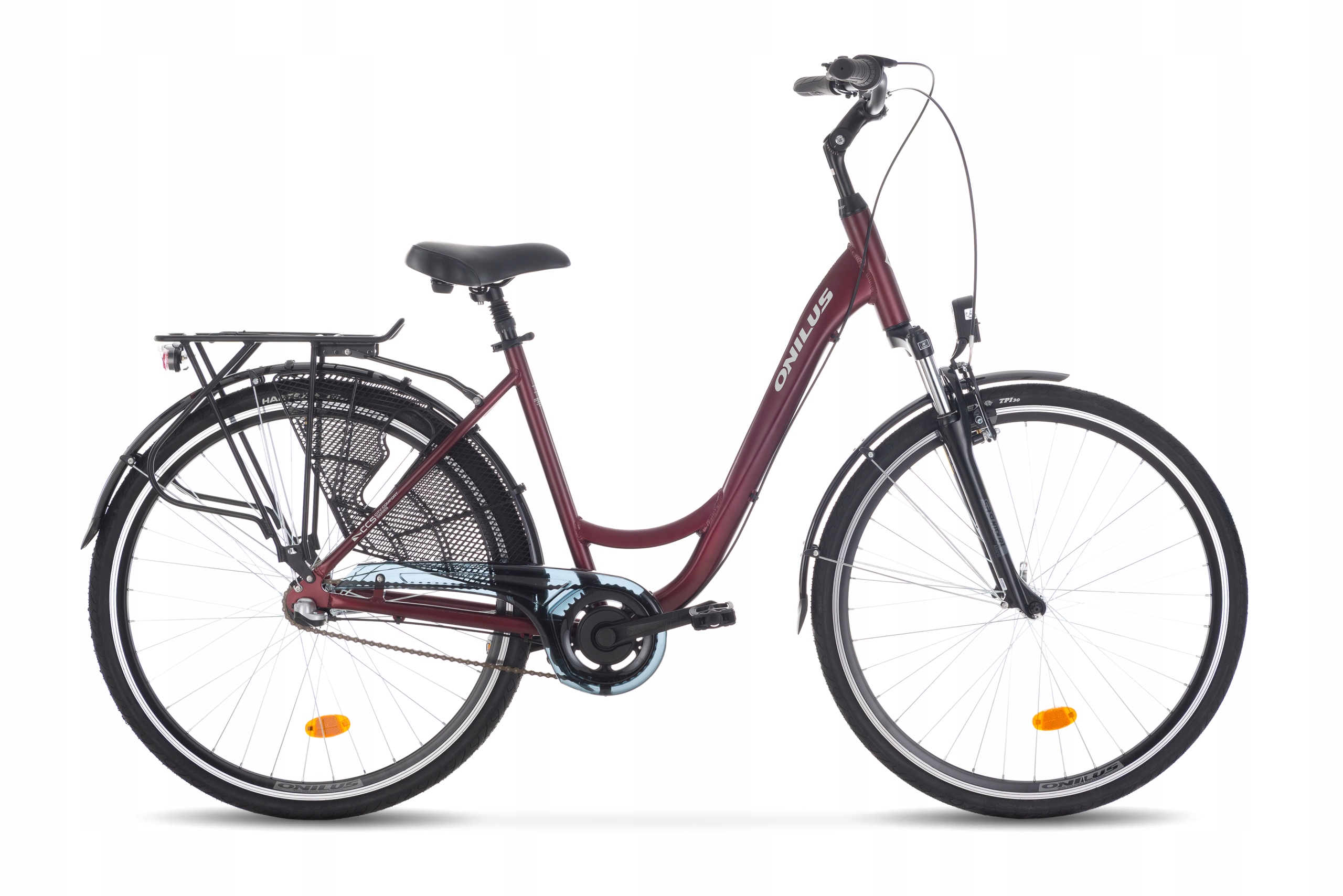 Rower miejski Onilus Naomi 28" 17" Burgund 3b Nexus 2026