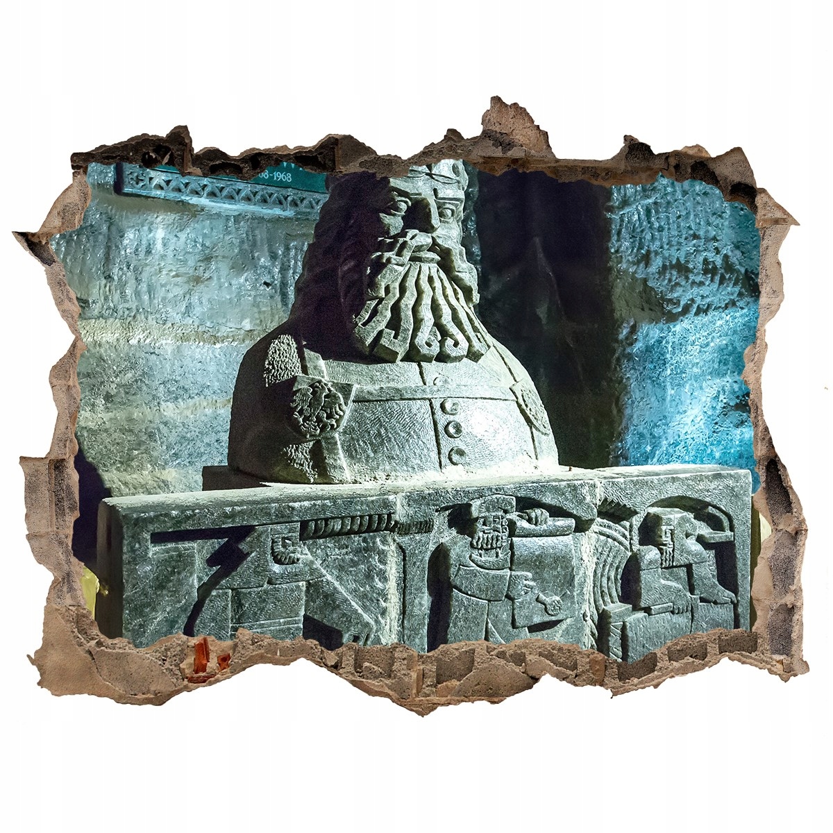 

Fototapeta dziura na ścianę 3d Kopalnia soli