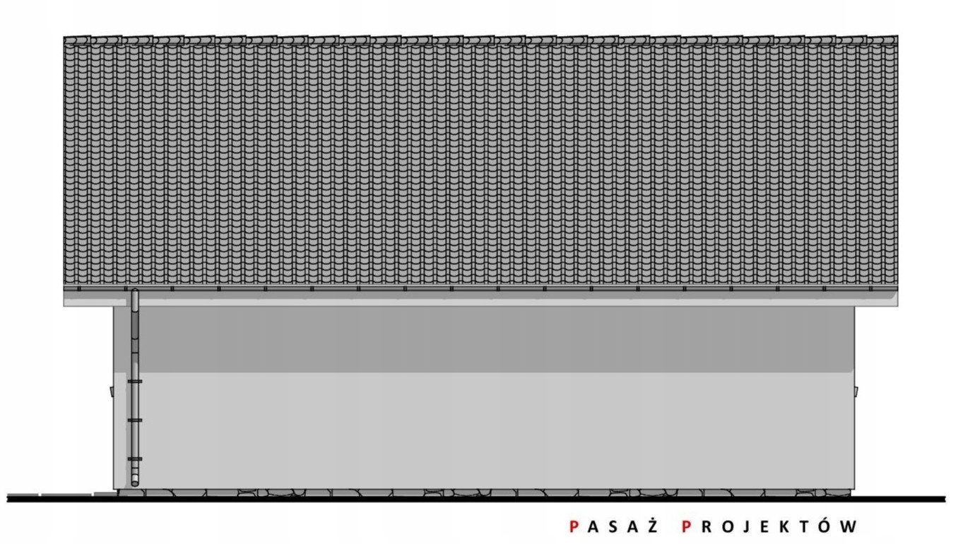 PROJEKT GARAŻU DWUSTANOWISKOWEGO G211 Długość 6.5 m