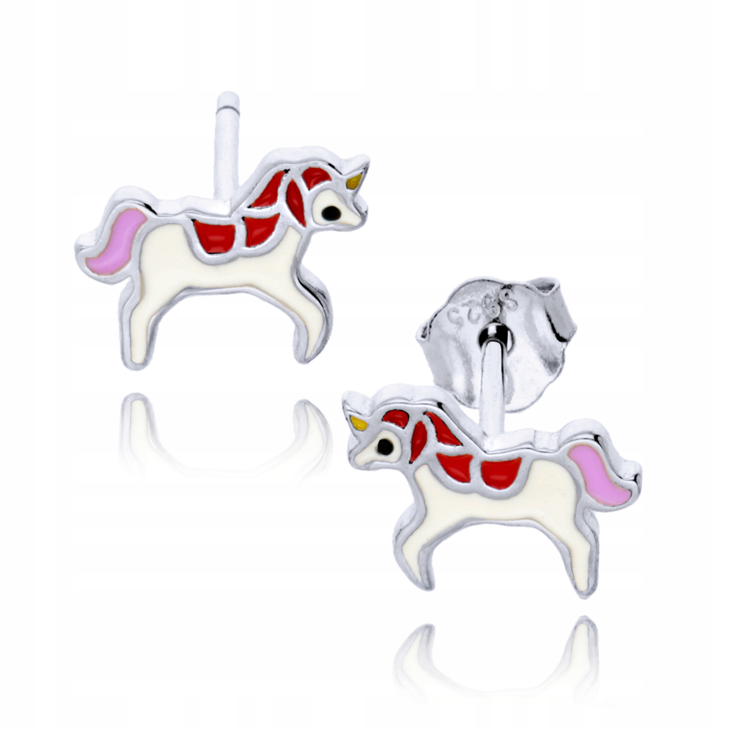 

Srebrne Kolczyki Dla Dzieci Jednorożce Srebro 925