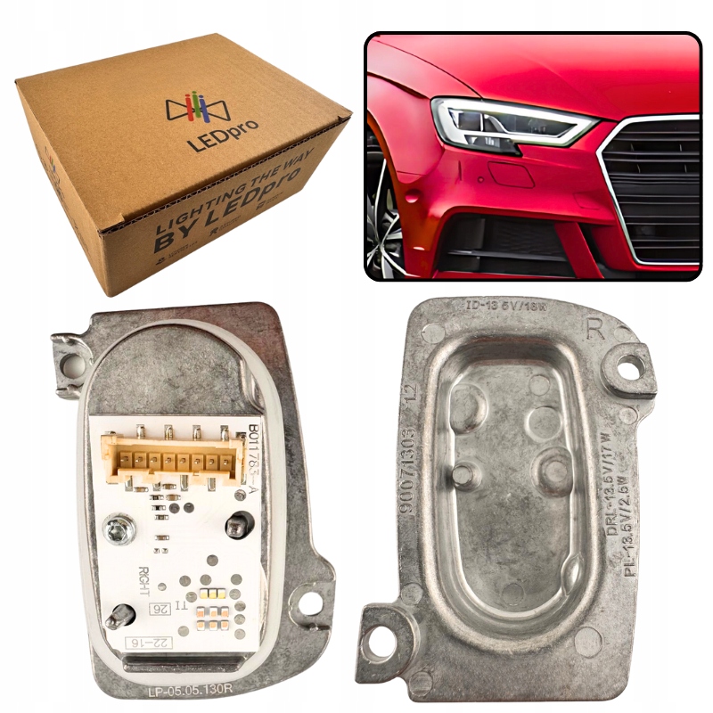 Modul Ježek Drl denního světla Ful Led světel Audi A3 8V Fl 8V0998474A Pravý