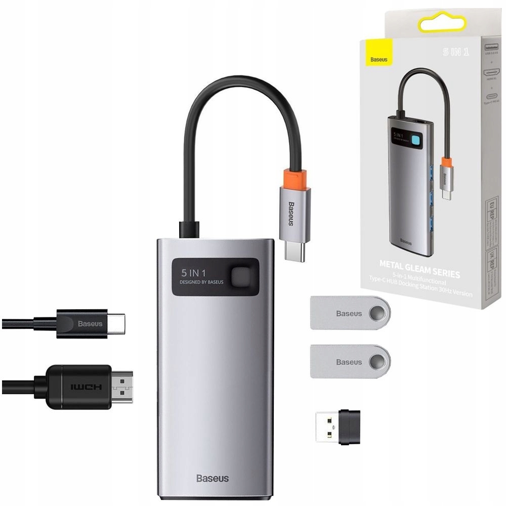 

Hub 5w1 Usb-c Power Delivery 3x Usb 3.0 Hdmi 4K