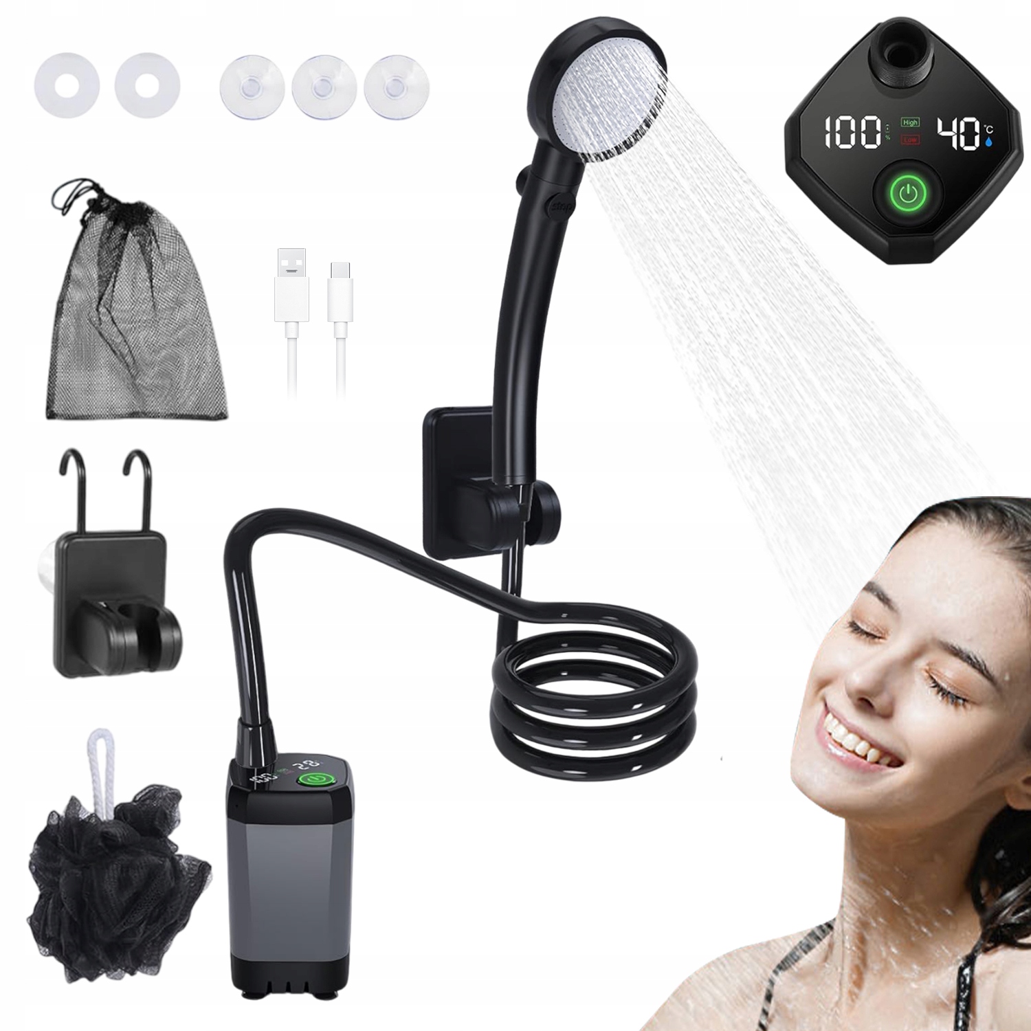 Turistická Sprcha Elektrická Pumpa 6000 mAh