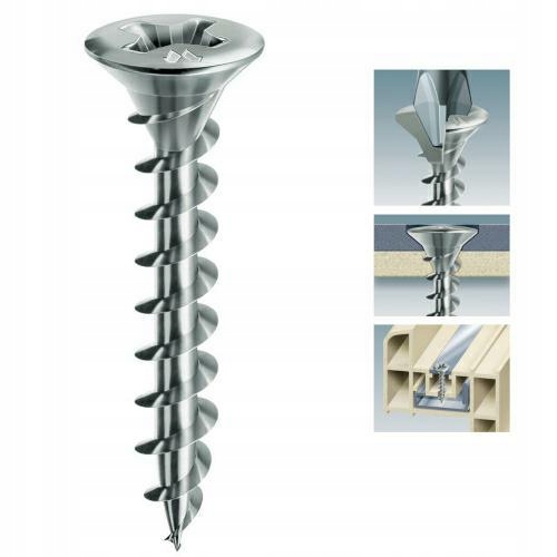 

Wkręt 4,3x22mm Pvc chrocynk Framex Ph 100 szt.