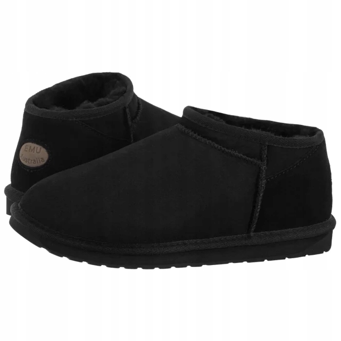 Boty Damksie Zimní Kotníkové Boty Emu Stinger Compact Black W13013 Černé