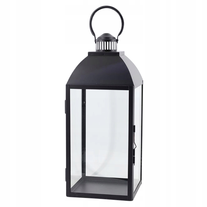 

Metalowy Lampion Latarnia Latarenka Czarny Glamour