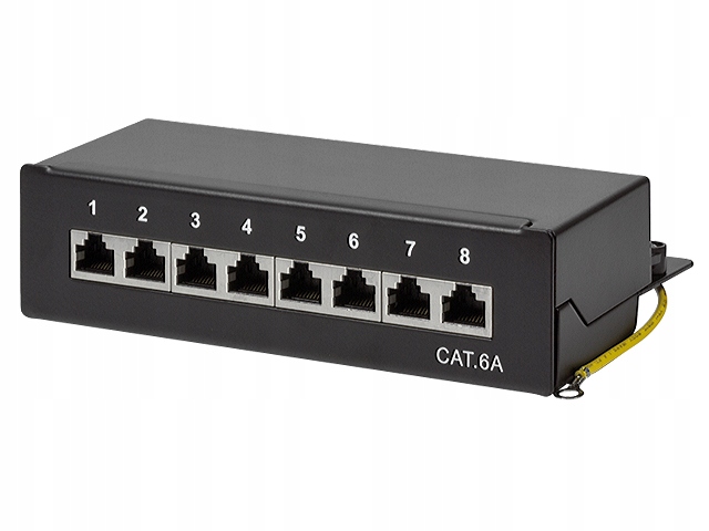 Patchpanel desktop 8x RJ45/8P8C kat.6A Stp ekranowany LogiLink