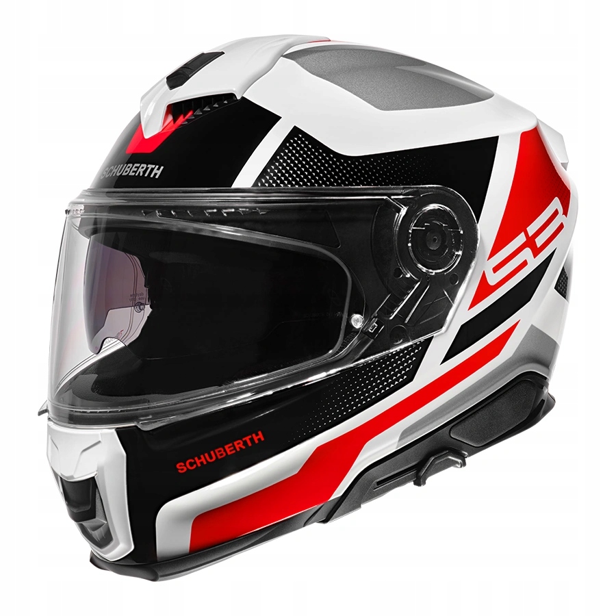 Motocyklová Prilba Schuberth S3 Daytona Red Integrálny Lesk S Blendou r. S