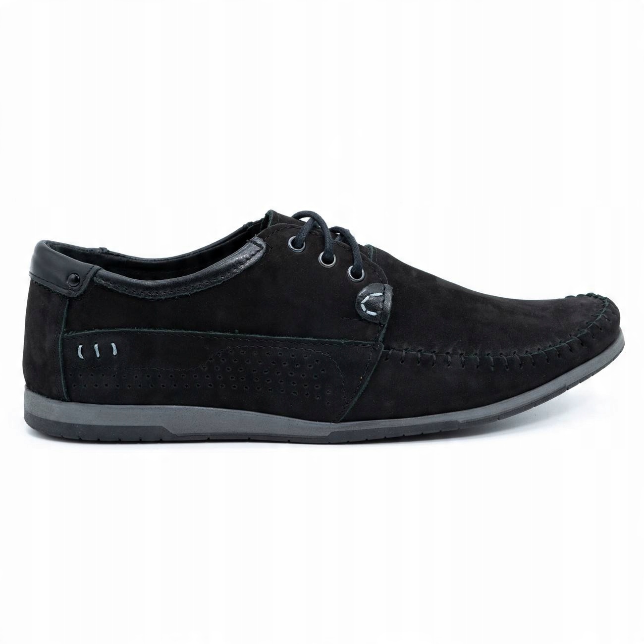 

Buty Męskie skórzane mokasyny 875 czarny nubuk 41