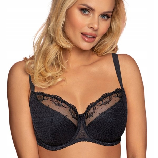 

Półusztywniany czarny biustonosz Vena VB-443