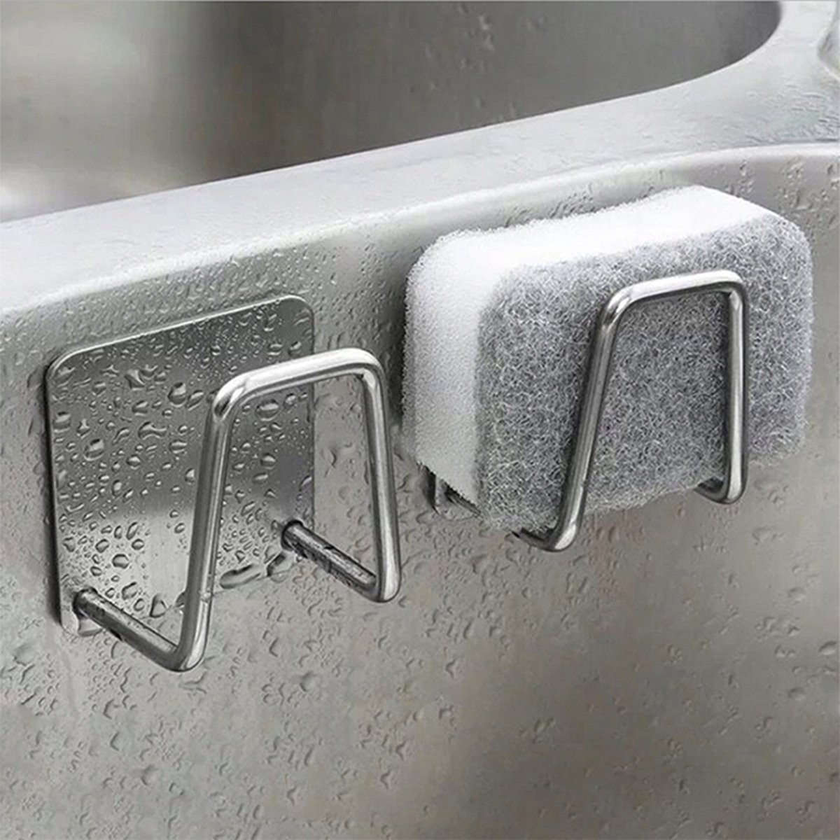 WIESZAK UCHWYT NA GĄBKĘ KUCHENNĄ STALOWY AG702C Marka Aptel