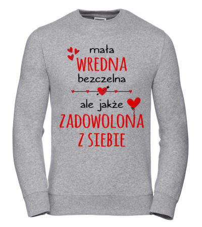 Dámská Mikina Little Mean Cheeky, velikost 2XL, šedá, Dárek Pro Ni