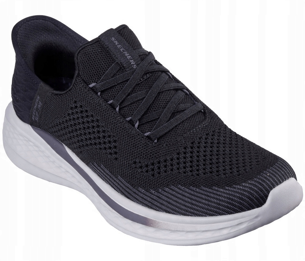 Skechers Černé Pánské Nazouvací Sportovní Boty Na Běhání, Síťovina 41,5