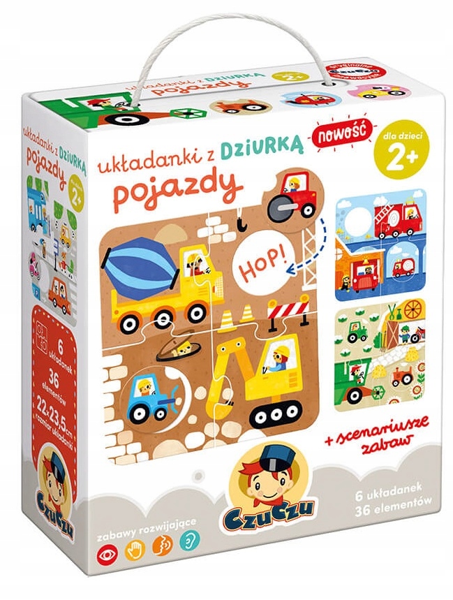 

Układanki z dziurką Pojazdy 2+ Czuczu Puzzle