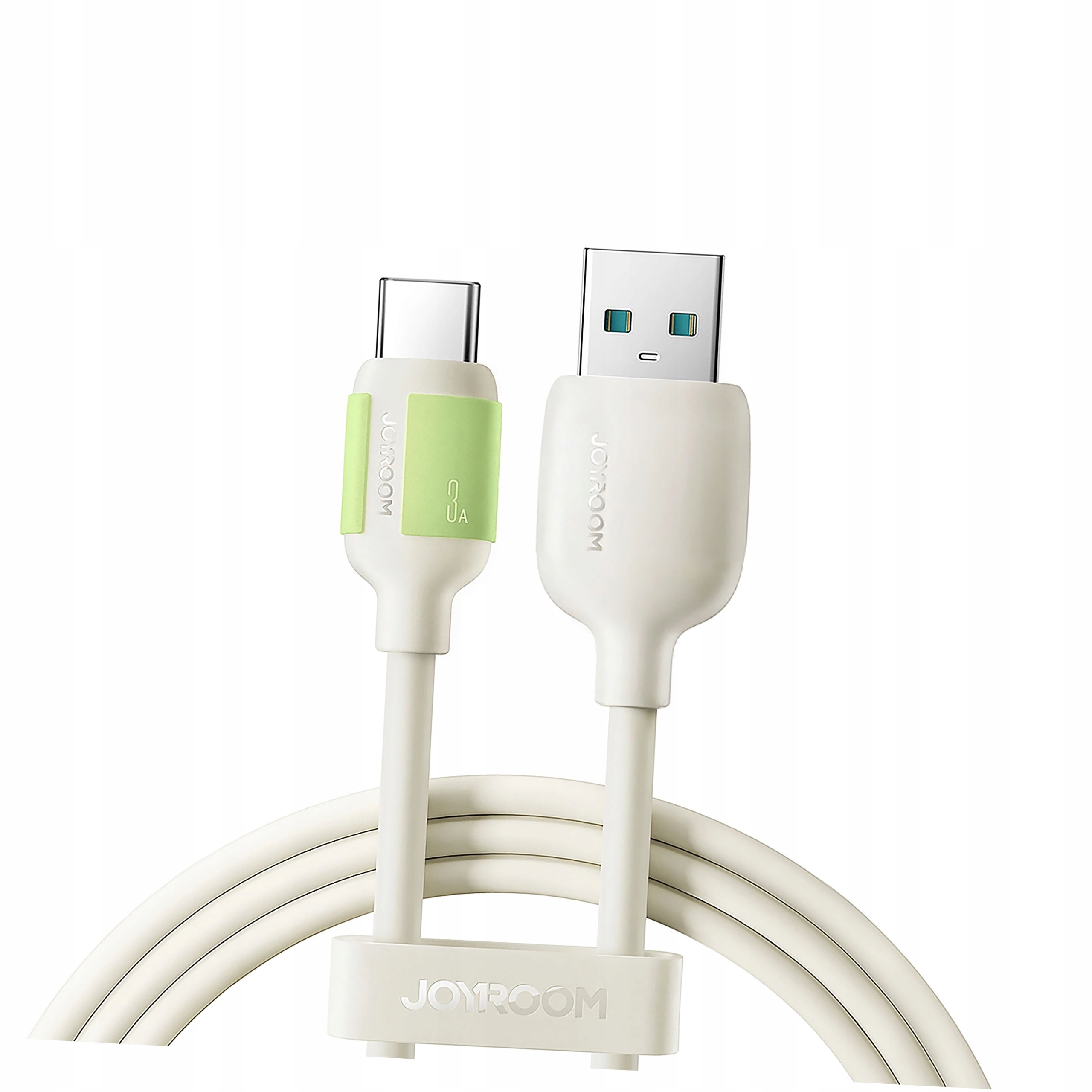 Kabel Joyroom S-A53 3A Usb Usb-c z fluorescencyjną końcówką 1,2 m beżowy