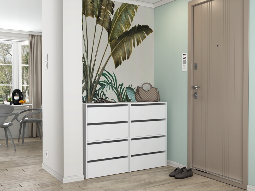 SZAFKA NA BUTY REGAŁ KOMODA SŁUPEK STOJAK NA OBUWIE BIEL MAT 60 cm EAN (GTIN) 5906452009255