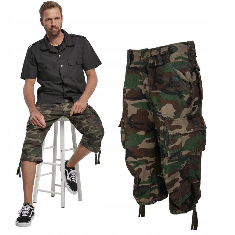 Kraťasy 3/4 krátké Brandit Urban Legend Woodland S