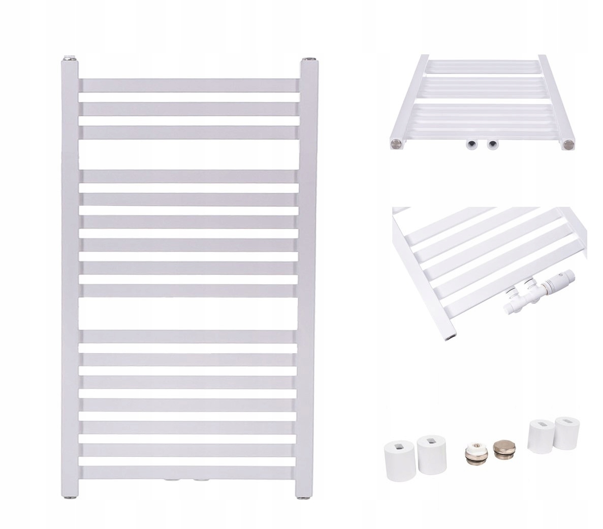 Koupelnový radiátor Vario 100/50 Bílý Mat 50 mm