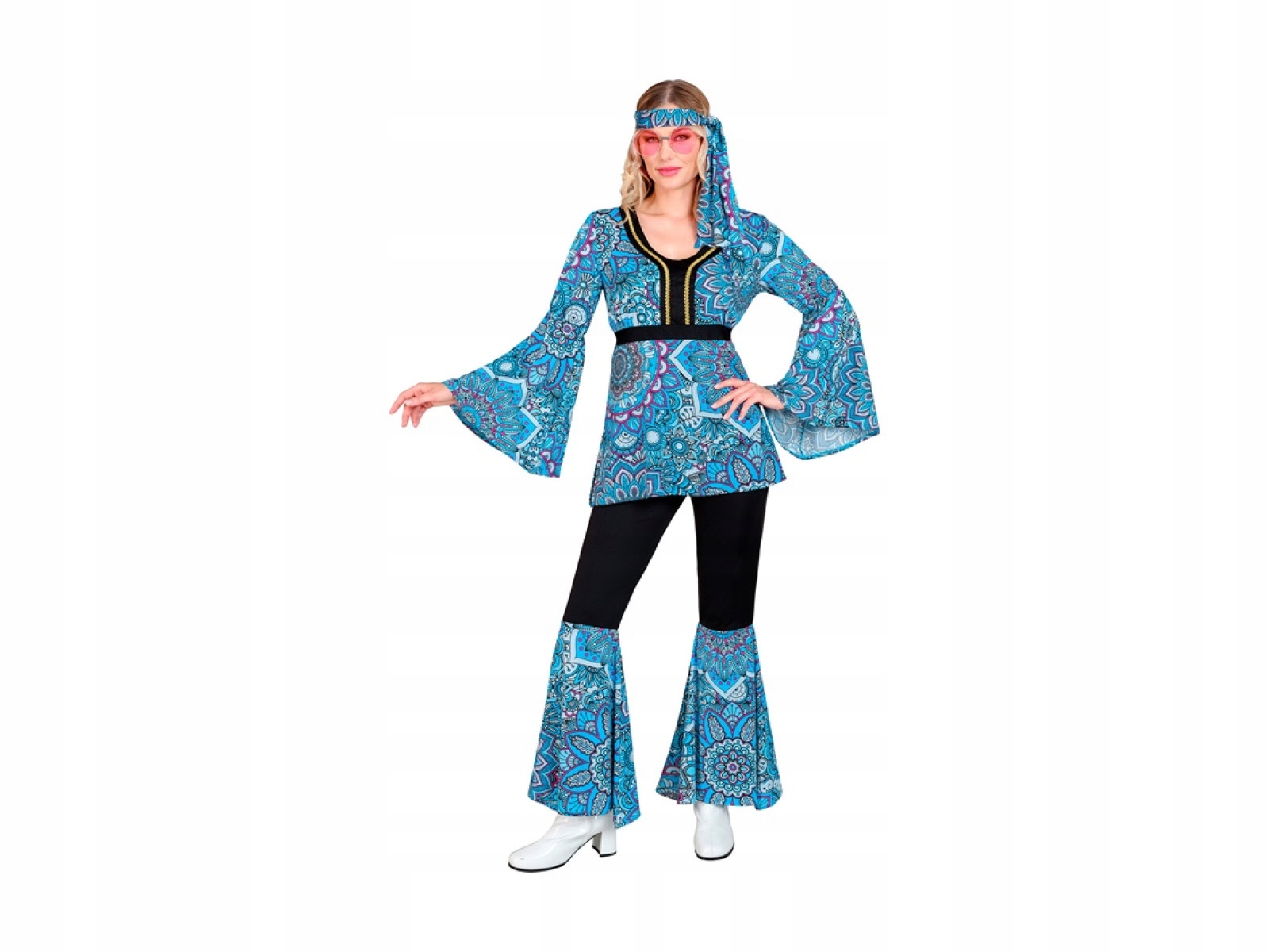 Kostým dámský hippie kostým hippie groovy XXL léta 60 70