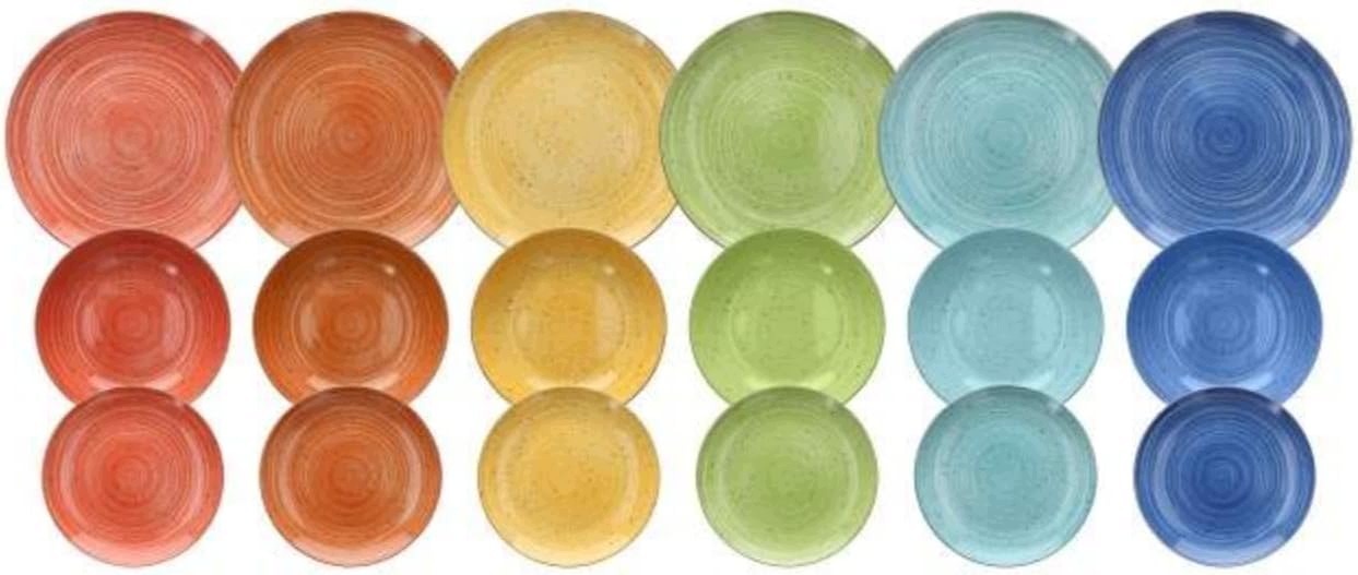 Tognana Kaleido Obedový Servis 18 Dielov – Elegantná Porcelánová Hmota Do Domácnosti