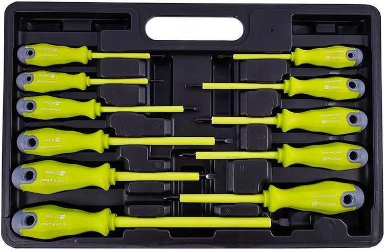 Zestaw Wkrętaków Stalowych Izolowanych 11 Sztuk Walizka Organizer