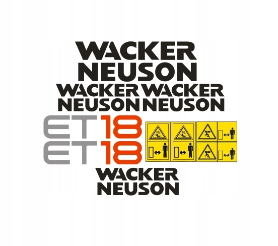 Samolepky Wacker Neuson ET18