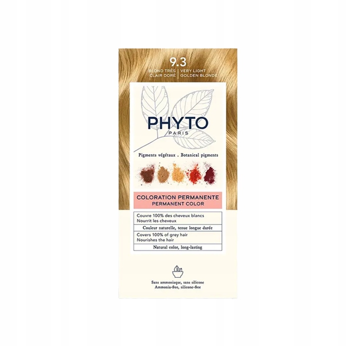 Barva na vlasy Phyto No 9.3 Velmi Světle zlatá blond 112 ml