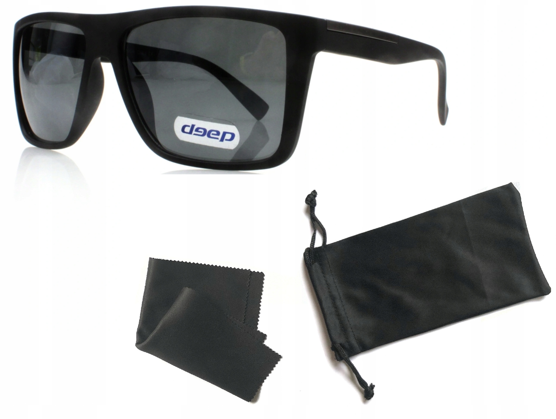 

Okulary Przeciwsłoneczne Męskie Filtr Uv 400 Etui