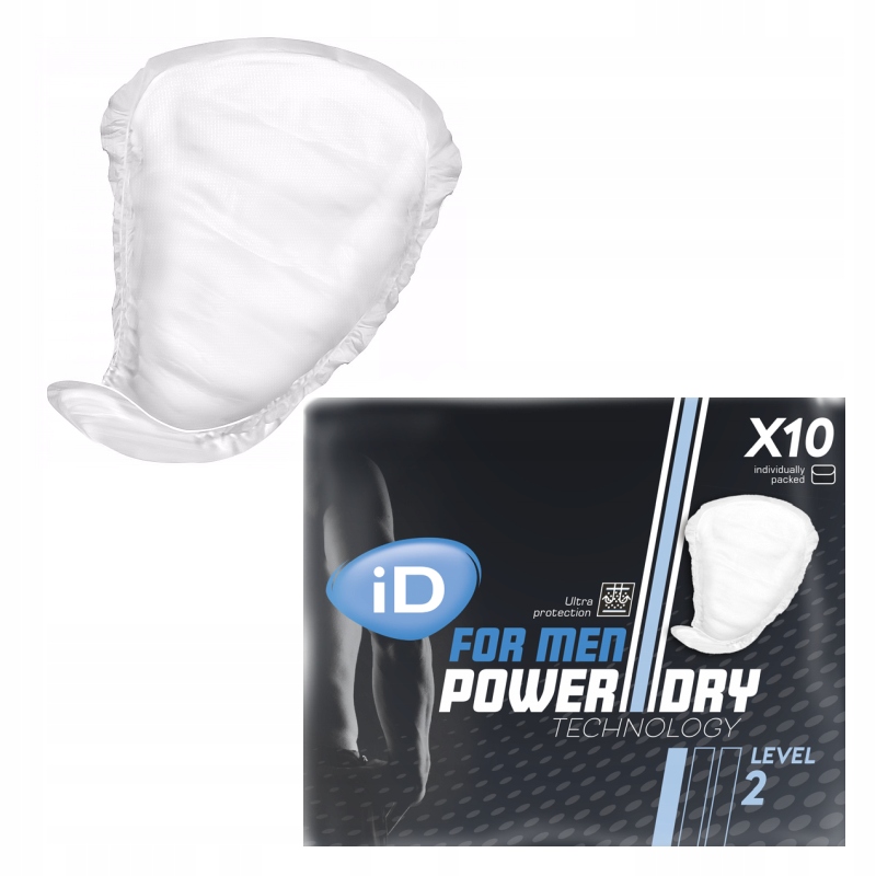 

Wkłady Anatomiczne męskie Power Dry 10 szt level 2