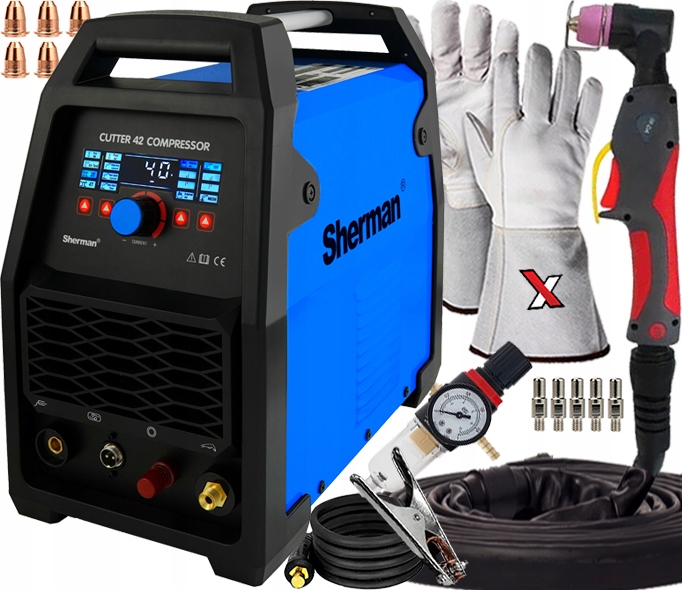 Plazmová Řezačka Plazma Plasma Sherman Cutter 42 Compressor 230V 20MM