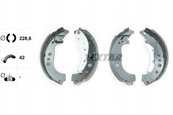 TEXTAR SZCZĘKI HAMULCA SMART FORFOUR 0,9-1,0 14- Numer katalogowy części 91081700