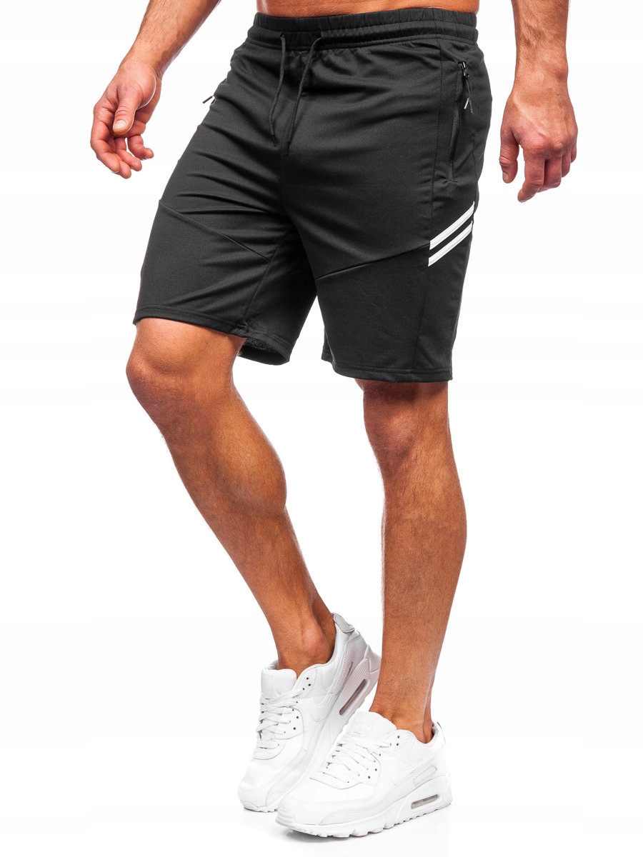 

Krótkie Spodenki Dresowe Czarne 68041 DENLEY_2XL