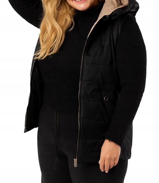 Dámská prošívaná vesta Plus Size Agrafka 5XL