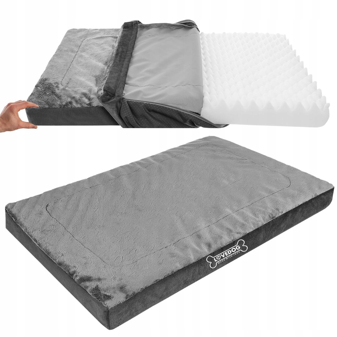 Ortopedická matrace pro pelíšek Lovedog , tmavě šedá, velikost XXL 120x90cm