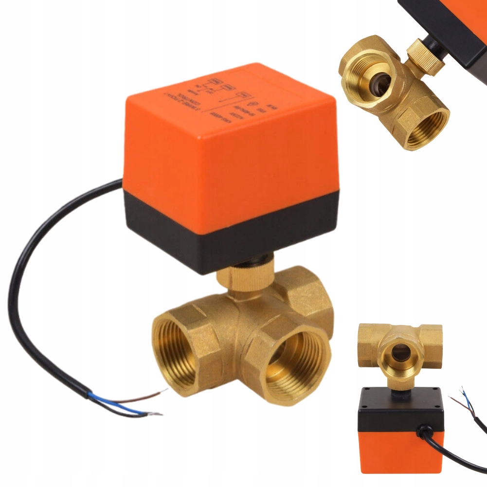 Třícestný elektroventil s přepínacím pohonem 1 palec DN25