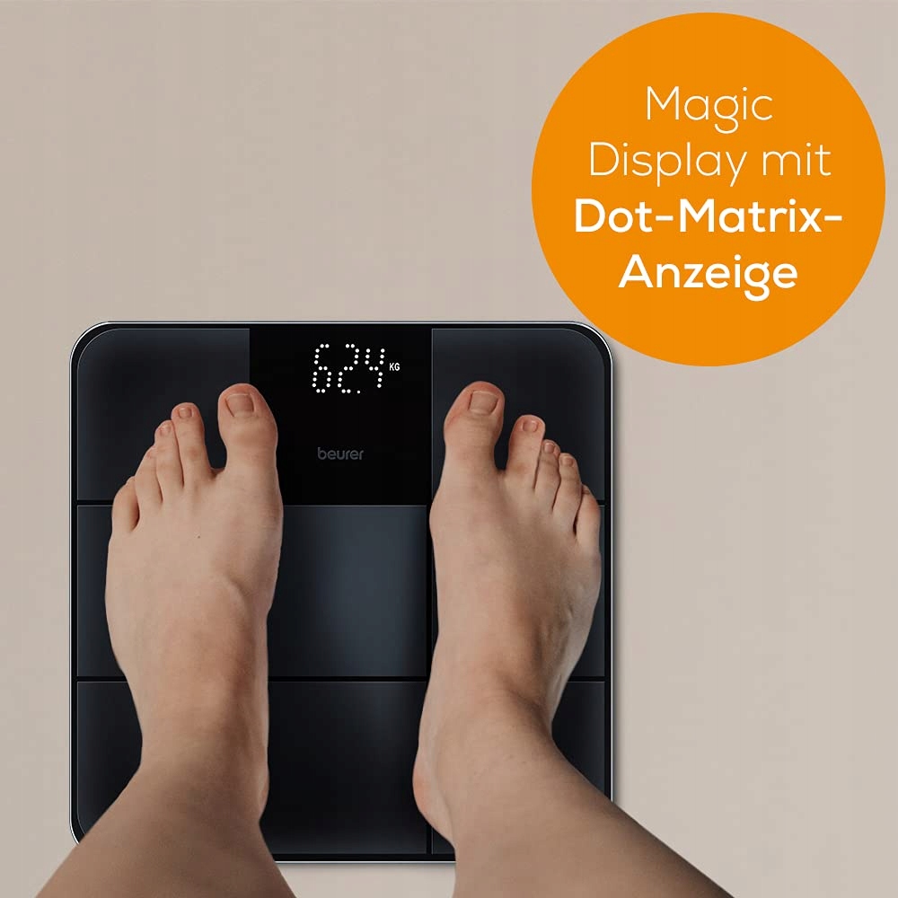 BEURER Waga Łazienkowa Cyfrowa z Magicznym Wyświetlaczem — miniatura 5