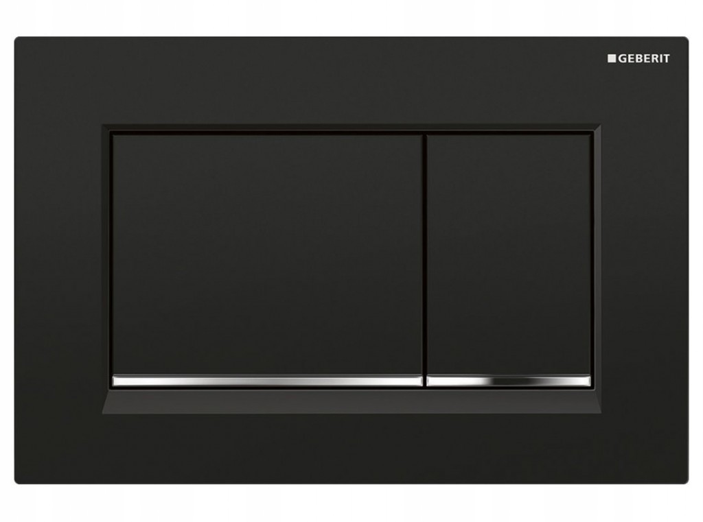 Ovládací gombík Geberit SIGMA30, čierny lesk/chróm (115.883.KM.1) /sm/