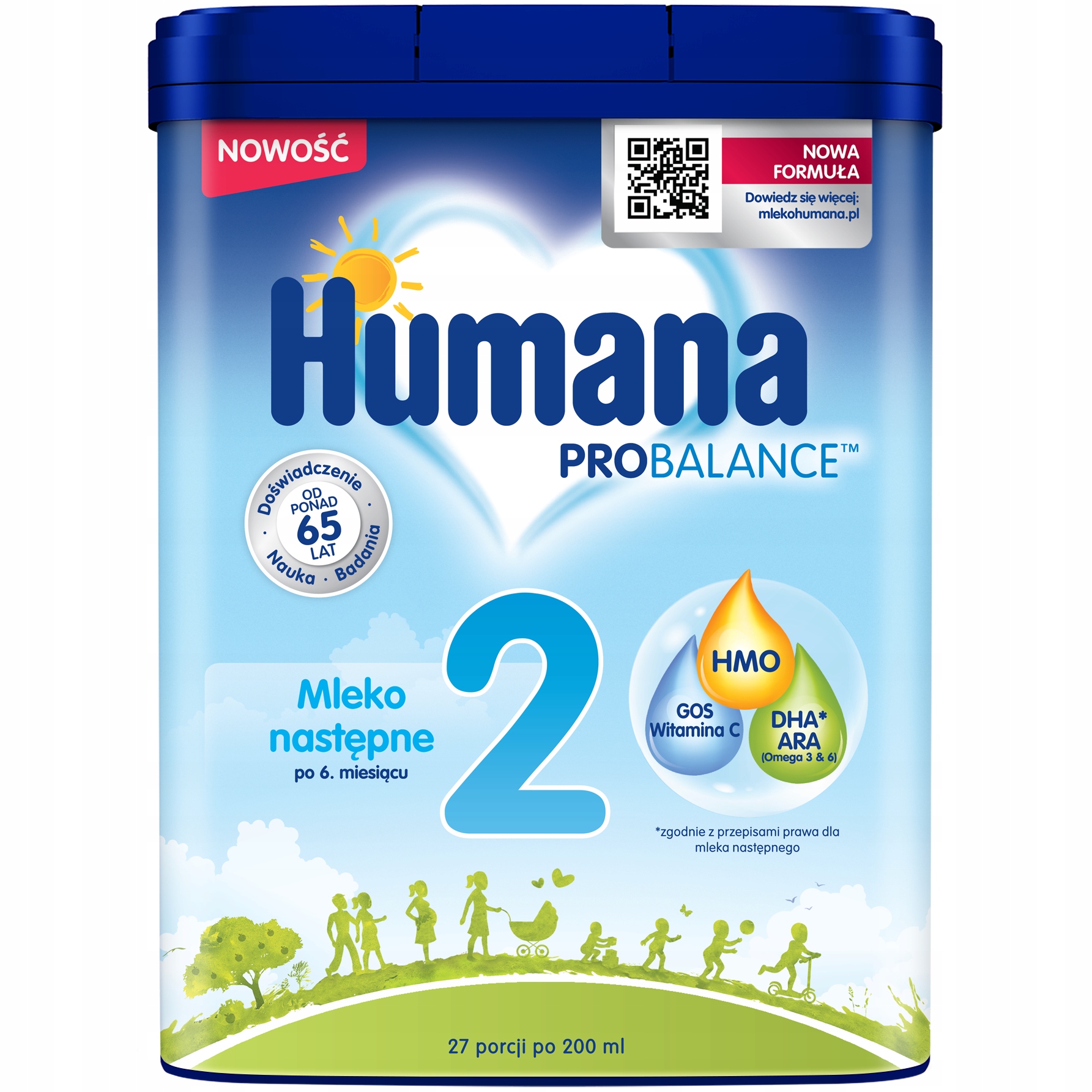 Humana 2 750g HMO 6m+ x 4 szt. EAN (GTIN) 4031244004314