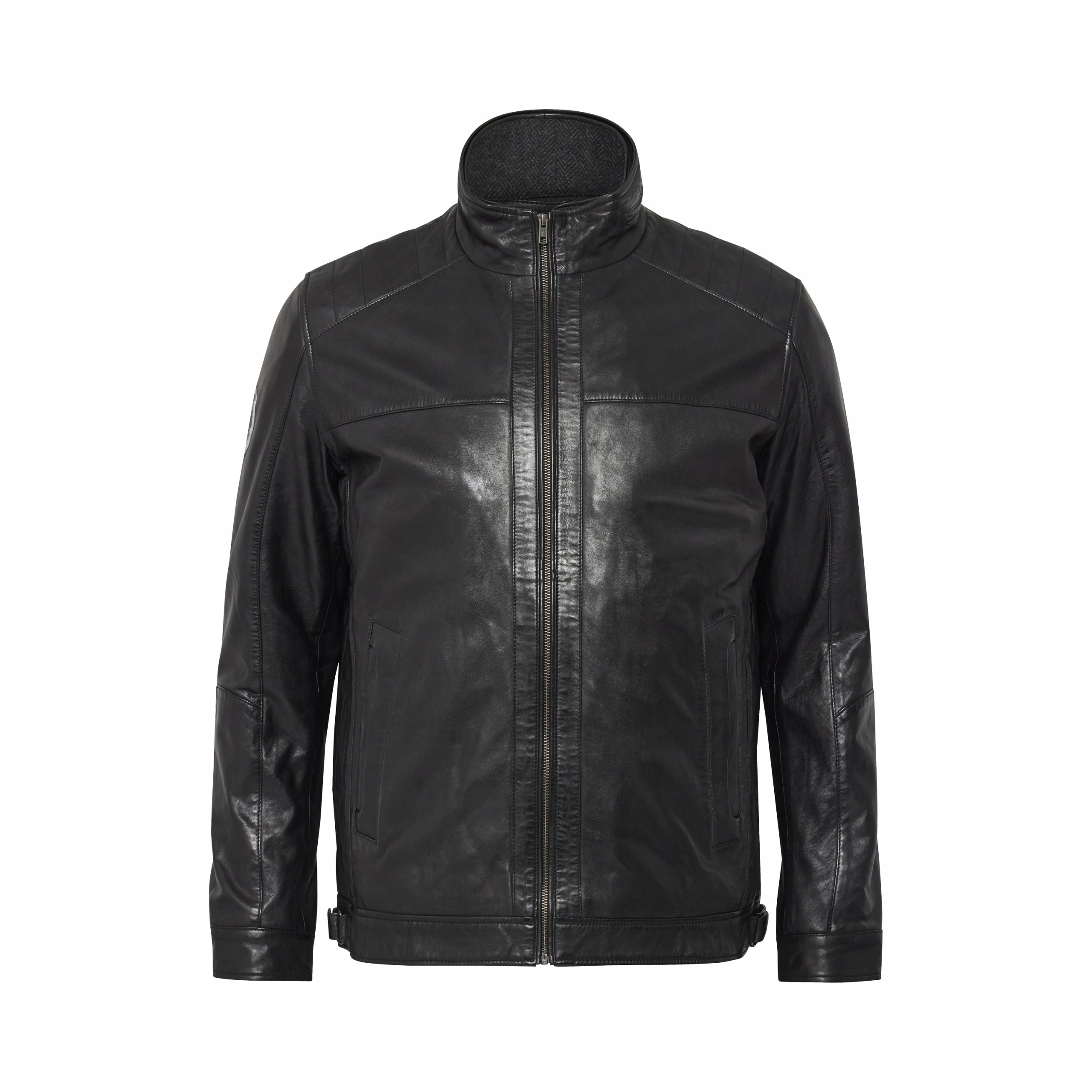 North Latitude Kožená Bunda Nadměrné Velikosti Černá 5XL