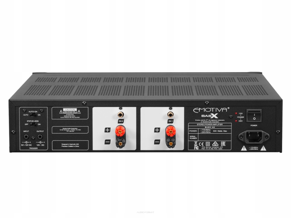 Emotiva BASX A2 końcówka mocy stereo + 2RCA-2RCA Kod producenta BASX A2