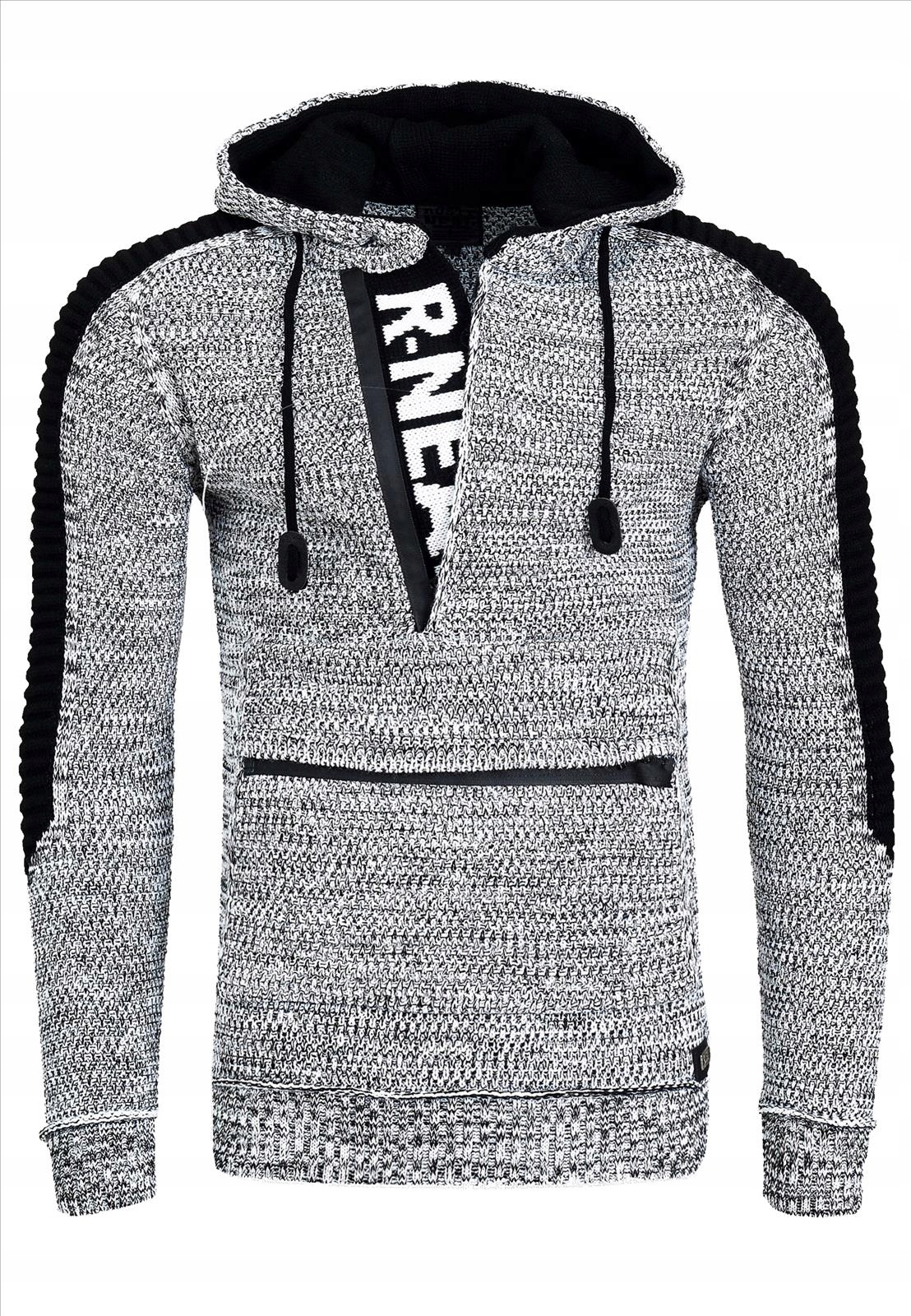 Pánský Klokanka svetr mikina na zip s kapucí