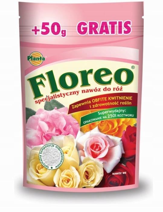 

Nawóz do róż Floreo krystaliczny 250g róże