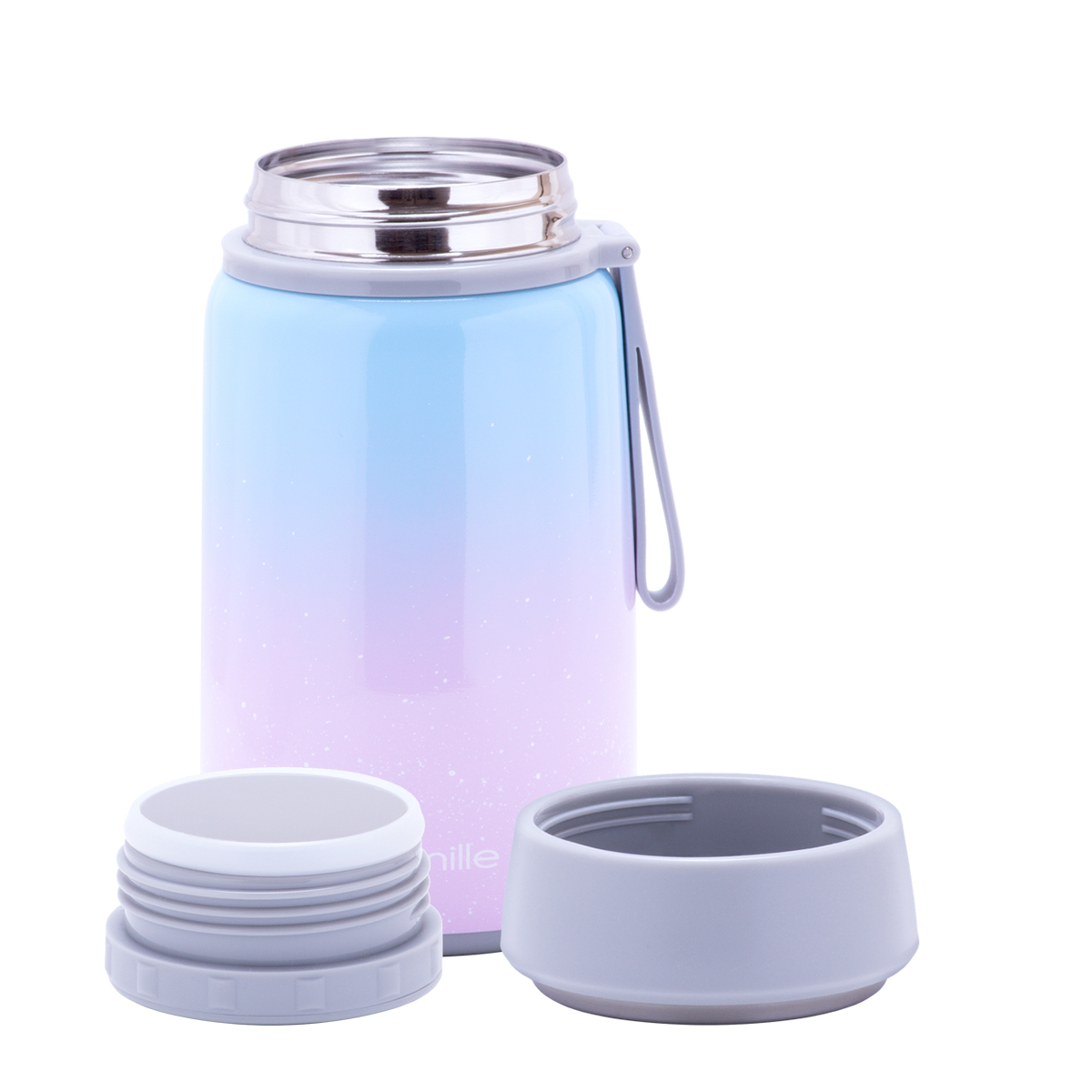 TERMOS OBIADOWY 800 ml LUNCH BOX NA ŻYWNOŚĆ ZUPĘ STALOWY MENAŻKA 0,8L Pojemność 0.8 l