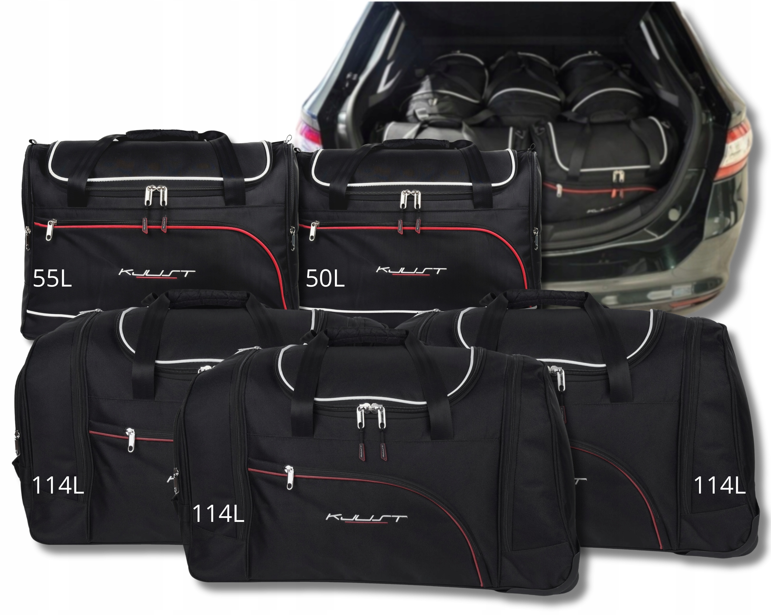 Cestovná Taška Do Kufra Ford Mondeo Liftback 2014-2021 5 ks