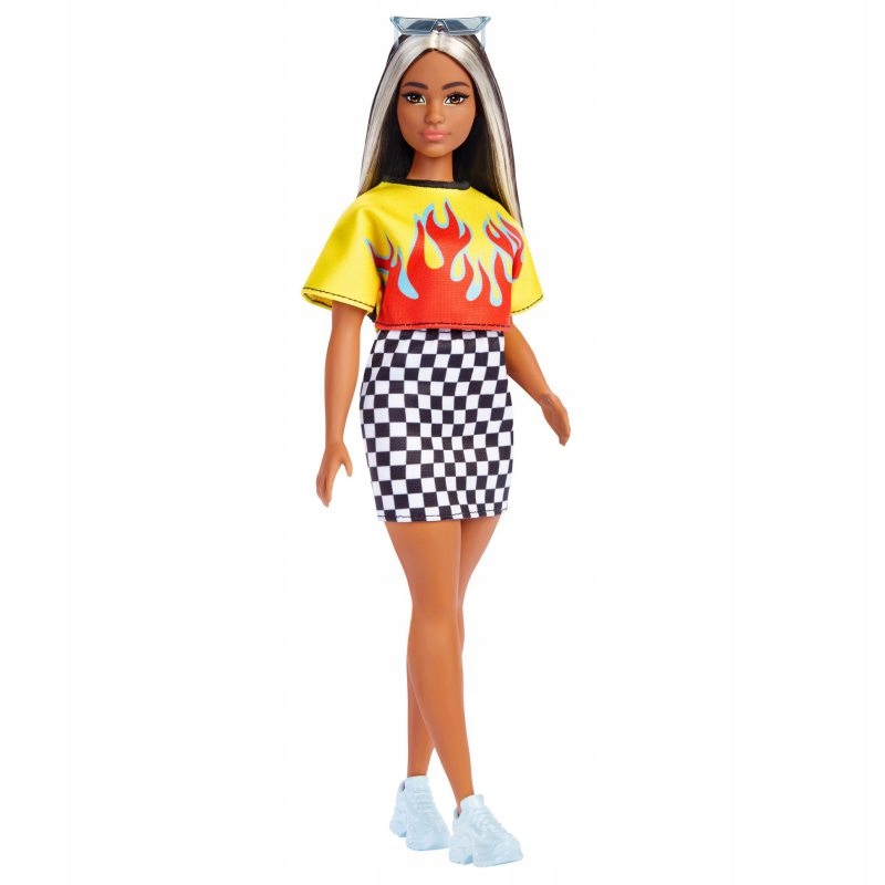 Lalka Barbie Fashionistas Długie Włosy Pasemka HBV13