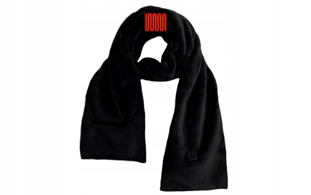 Podgrzewany szalik GLOVII GA1B Czarny Materiał dominujący poliester