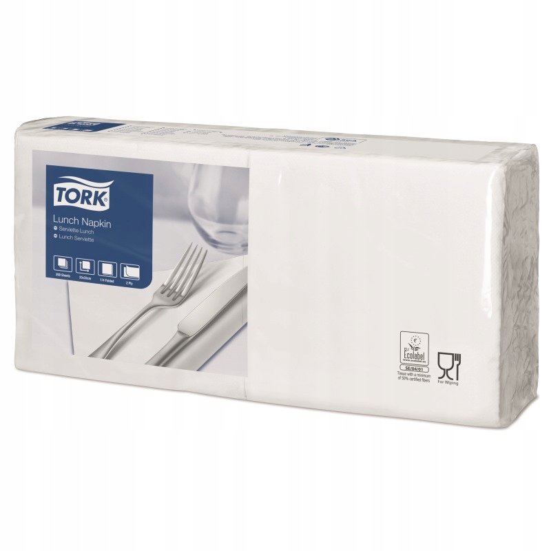 

Tork 477149 Serwetki lunchowe, 2w, 1/4, białe