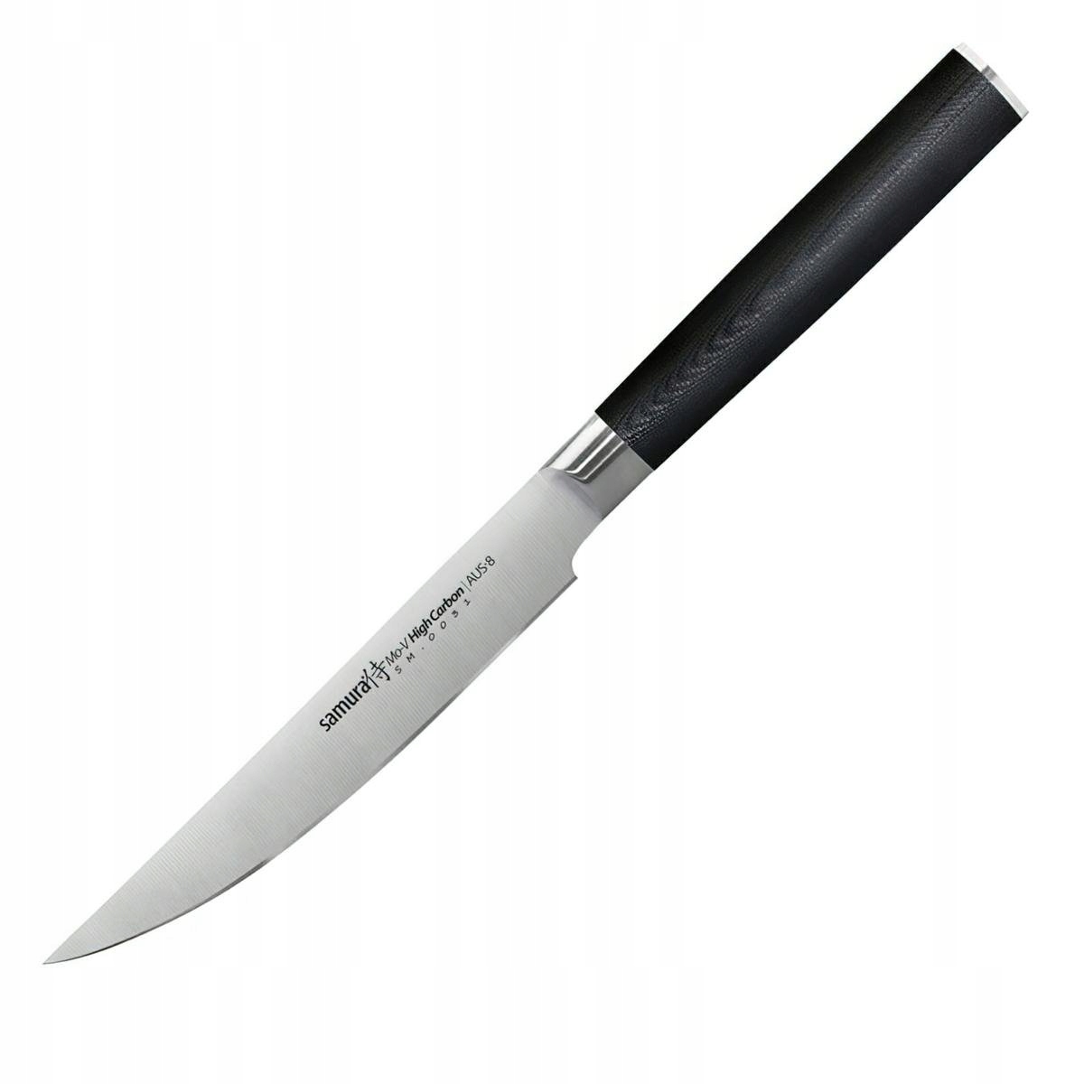 Steakový nůž Samura Mo V 12 cm na Ocel , Nůž z oceli G10 Aus 8