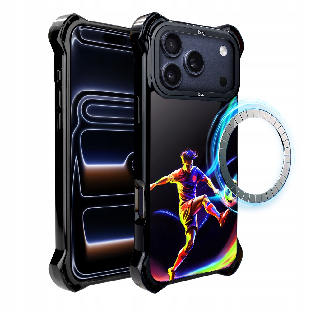 Pouzdro pro iPhone 17 Pro Max Ibizu DropGuard Ultra s MagSafe v rytmu míče